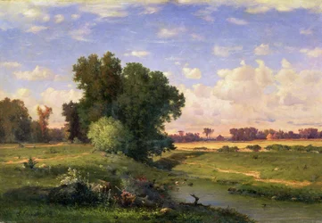 Hackensack Meadows, Zonsondergang, 1859