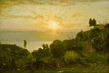 Meer Albano, Zonsondergang