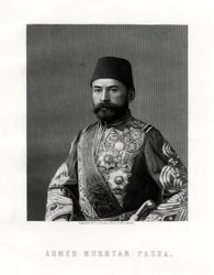 Ahmed Mukhtar Pasha, Frans en Ottomaans legerofficier, 19e eeuw