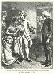 Illustratie voor The Vicar of Wakefield (gravure)