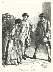 Illustratie voor The Vicar of Wakefield (gravure)