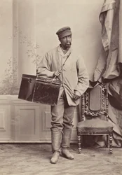Portret van een man, Yale University, ca. 1869 (foto)