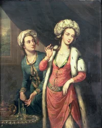 Portret van een dame vermoedelijk Lady Mary Wortley Montagu