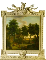 Landschap met figuren, 1757
