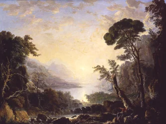 Compositie, Italiaans landschap