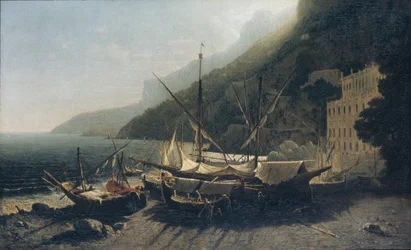 Uitzicht op Amalfi, Baai van Salerno