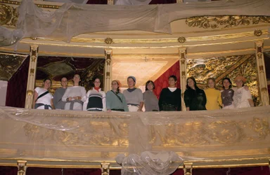 Restauratie van het Teatro Alla Scala, Milaan 11/10/2004 (foto)