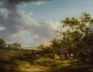 Landschap met een zigeunerkamp