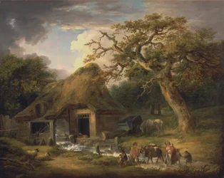 De oude watermolen