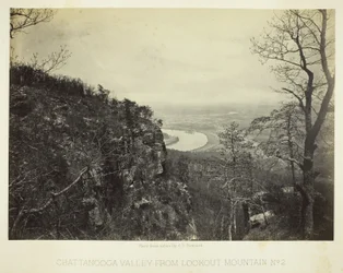 De vallei van Chattanooga vanaf Lookout Mountain, nr. 2
