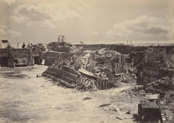 Binnenaanzicht van Fort Sumpter, 1860s