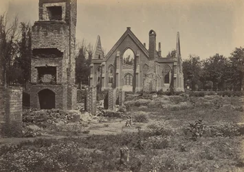 Ruïnes in Columbia, South Carolina, 1860s