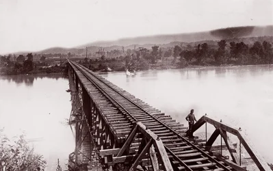 Tennessee River bij Bridgeport, ca. 1864