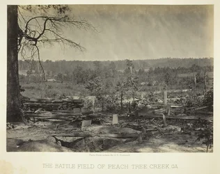 Het slagveld van Peach Tree Creek, Ga., 1864-66