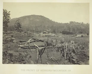 De voorkant van Kenesaw Mountain, GA