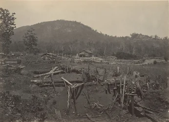 De voorkant van Kenesaw Mountain, Georgia