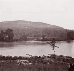 Uitzicht op de Tennessee Rivier, ca. 1864