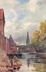 De Kathedraal vanaf King Street Ferry