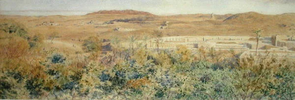 De Rode Berg, vanaf een vuilnisbelt aan de rand van Caïro