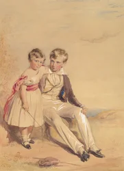 Portret van Twee Kinderen, 1837