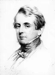 Sir William Heathcote, gegraveerd door Joseph Brown, 1847