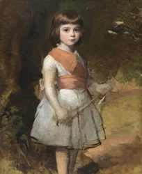 De jongste zoon van de kunstenaar, John, in 1861