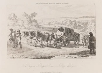 Weg naar Rouen van Dieppe, Diligence