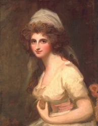 Emma Hart in een witte tulband, c.1791