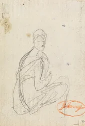 Figuur Studie van een vrouw