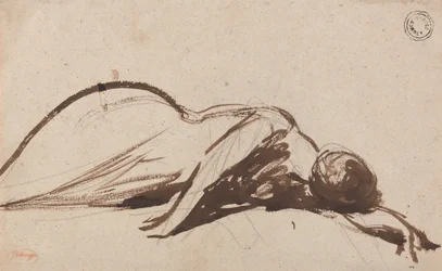 Geknielde vrouw