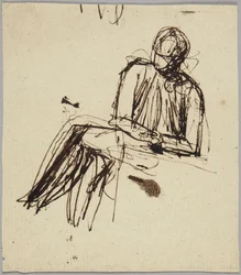 Zittende figuur