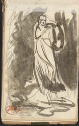 Staand vrouwenfiguur