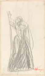 Staande figuur, waarschijnlijk voor Lady Macbeth