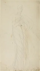 Staande vrouwenfiguur
