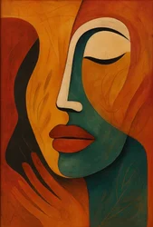 Het masker dat we dragen, 2025 (acryl op doek)