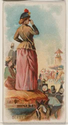 Derby Day, Engeland, uit de Holidays-serie N80 voor Duke merk sigaretten, 1890