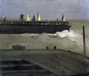 Op de pier