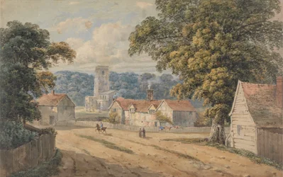 Het dorp Aldbury, Hertfordshire