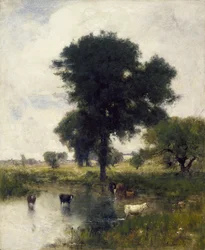 Vee in de Poel (Een Zomerlandschap)