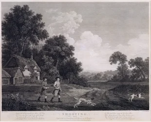 Jacht, plaat 2, gegraveerd door William Woollett (1735-85) 1770