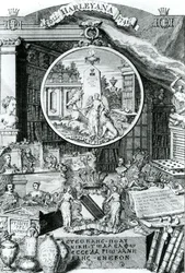 Boekplaat van Lord Harley, 1741