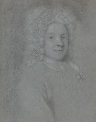 Portret van John Dixon, naar Rechts Kijken