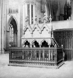 Monument van Walter de Grey, York Minster, York, Noord-Yorkshire, begin 20e eeuw