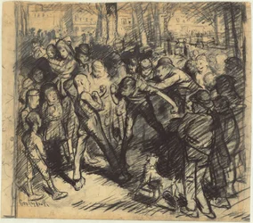 Straatgevecht [recto]