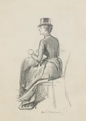 Meisje in een rijgewaad