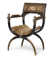 Een curule armstoel, c.1795