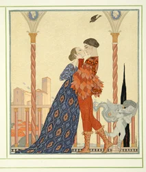 Romeo en Juliette uit Personages de Comedie, uitgegeven 1922
