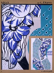 Behangontwerp, uit Idees, uitgegeven door A. Calavas, Parijs, ca. 1925