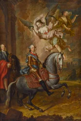 Maximiliaan III Jozef, keurvorst van Beieren, te paard