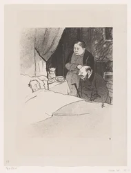 Zieke man in bed